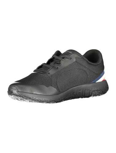 TOMMY HILFIGER BLACK MEN'S SPORTS SHOES