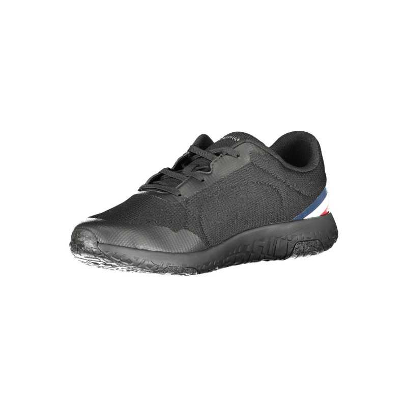 TOMMY HILFIGER BLACK MEN'S SPORTS SHOES