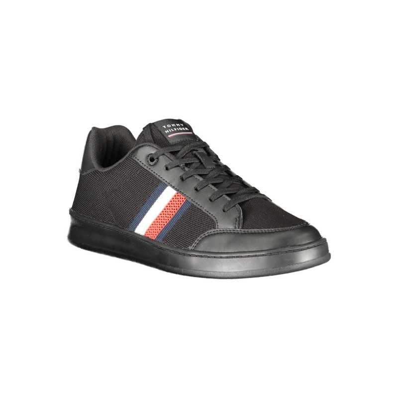 TOMMY HILFIGER BLACK MEN'S SPORTS SHOES