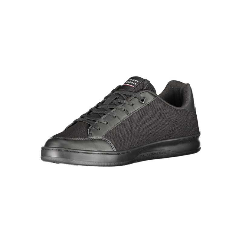 TOMMY HILFIGER BLACK MEN'S SPORTS SHOES