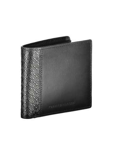 TOMMY HILFIGER BLACK MEN'S WALLET