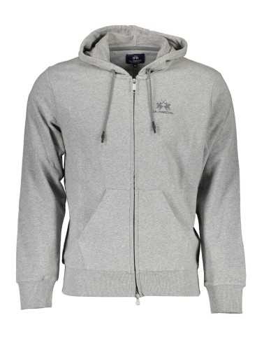 LA MARTINA SWEATSHIRT WITH ZIP MAN GRAY