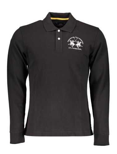 LA MARTINA POLO LONG SLEEVE MAN BLACK