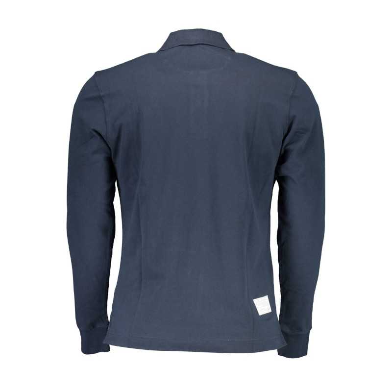 LA MARTINA LONG SLEEVE POLO SHIRT MAN BLUE