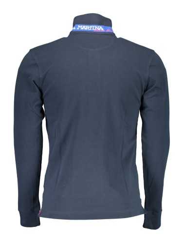 LA MARTINA LONG SLEEVE POLO SHIRT MAN BLUE