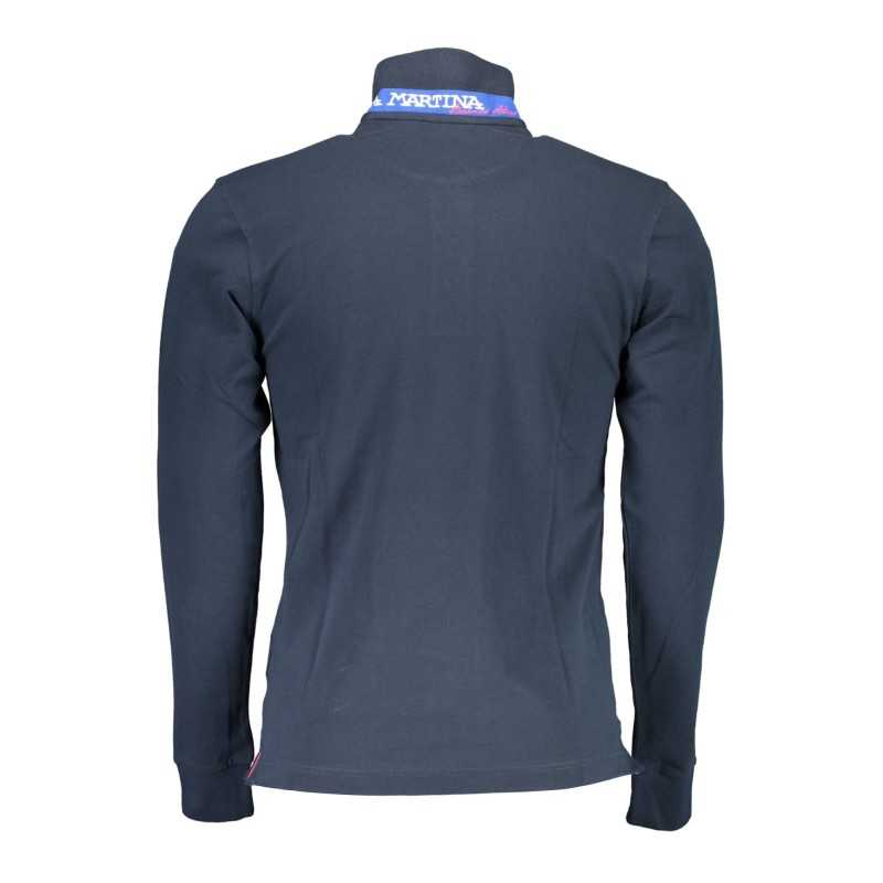 LA MARTINA LONG SLEEVE POLO SHIRT MAN BLUE