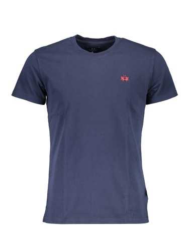 LA MARTINA MEN'S BLUE SHORT SLEEVE T-SHIRT