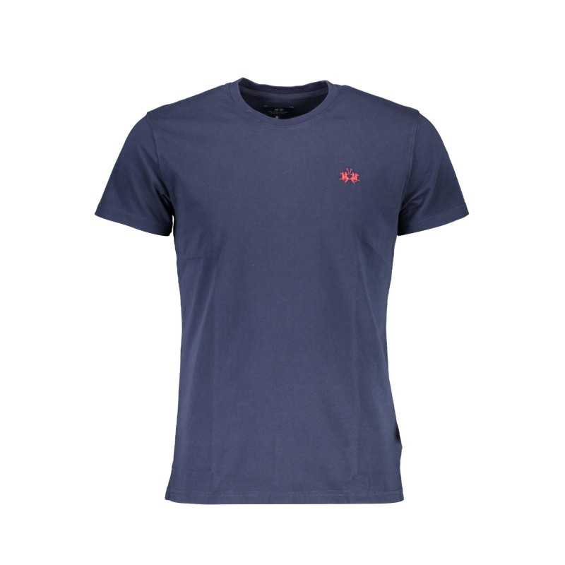 LA MARTINA MEN'S BLUE SHORT SLEEVE T-SHIRT