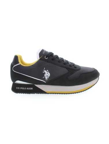 US POLO BEST PRICE BLACK MEN'S SPORTS SHOES