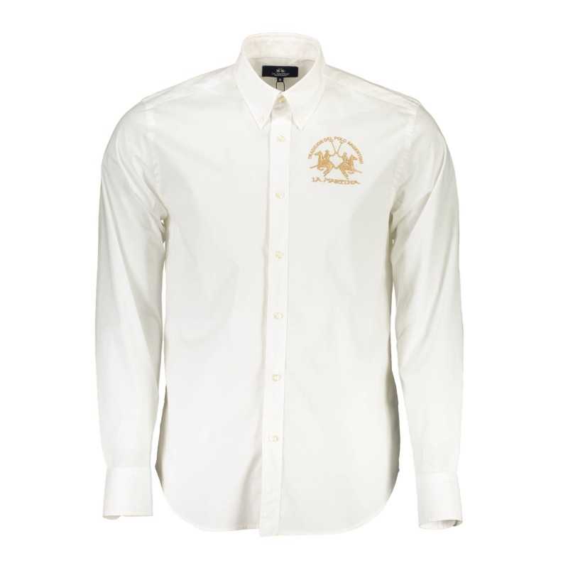 LA MARTINA MEN'S WHITE LONG SLEEVE SHIRT