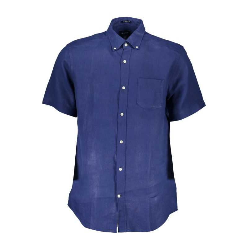 GANT CAMICIA MANICHE CORTE UOMO BLU