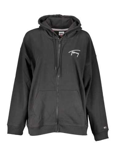 TOMMY HILFIGER FELPA CON ZIP DONNA NERO