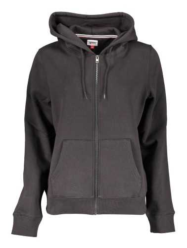 TOMMY HILFIGER FELPA CON ZIP DONNA NERO