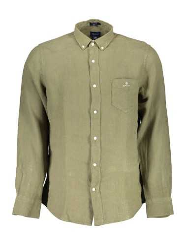 GANT MEN'S GREEN LONG SLEEVE SHIRT