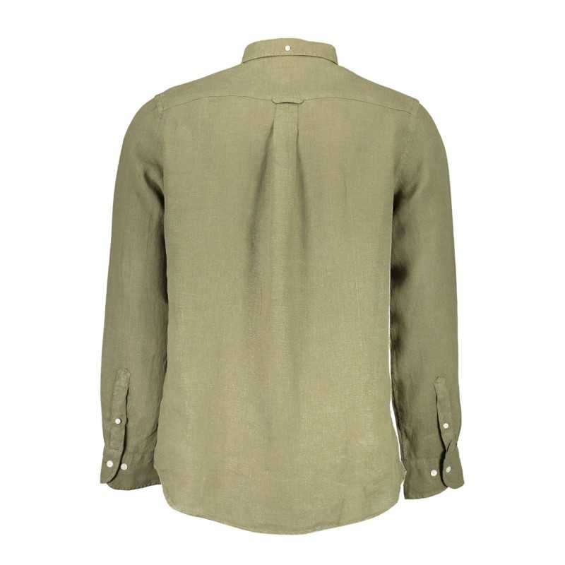 GANT MEN'S GREEN LONG SLEEVE SHIRT