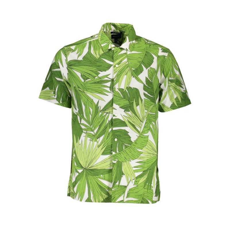 GANT MEN'S SHORT SLEEVE GREEN SHIRT