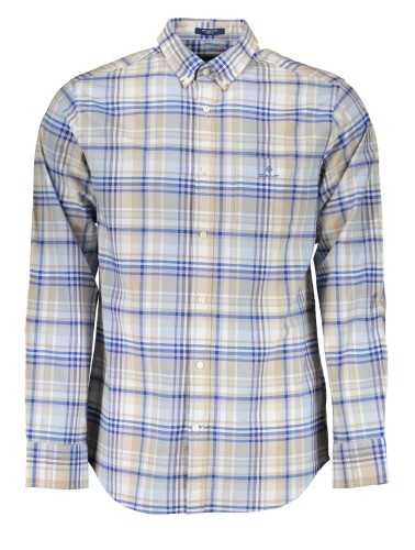 GANT CAMICIA MANICHE LUNGHE UOMO AZZURRO