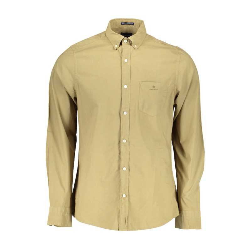 GANT MEN'S GREEN LONG SLEEVE SHIRT