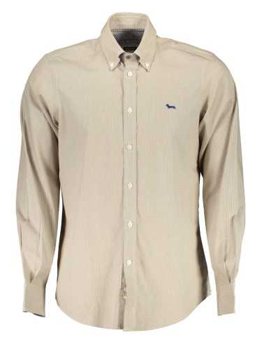 HARMONT & BLAINE MEN'S BEIGE LONG SLEEVE SHIRT