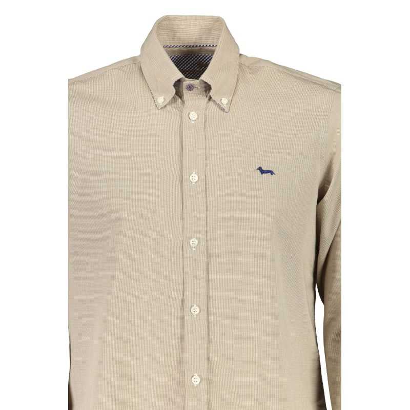 HARMONT & BLAINE MEN'S BEIGE LONG SLEEVE SHIRT