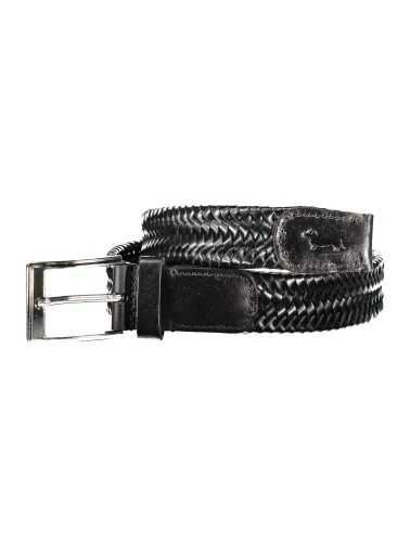 HARMONT & BLAINE BLACK MEN'S LEATHER BELT