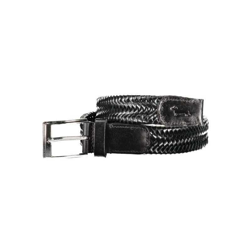 HARMONT & BLAINE BLACK MEN'S LEATHER BELT