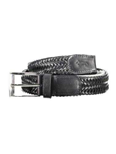 HARMONT & BLAINE BLACK MEN'S LEATHER BELT