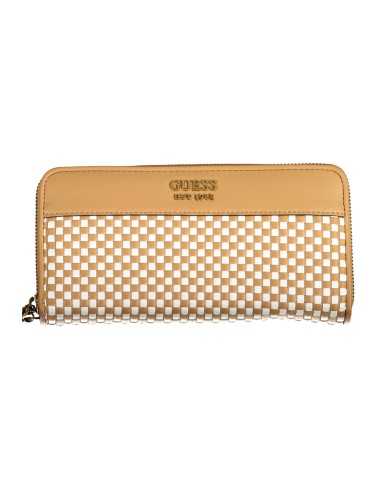 GUESS JEANS WOMEN'S WALLET BROWN