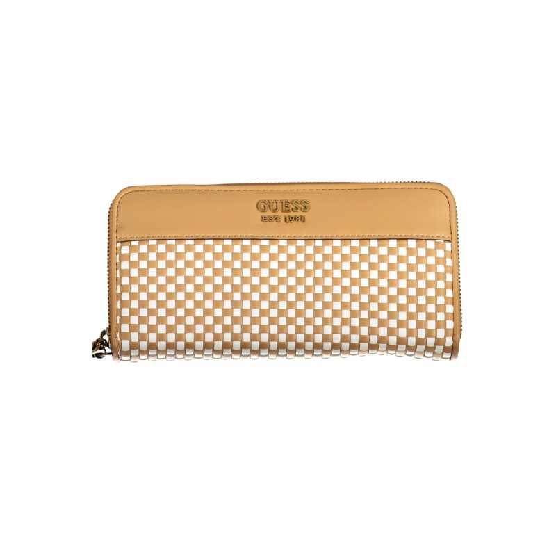 GUESS JEANS WOMEN'S WALLET BROWN