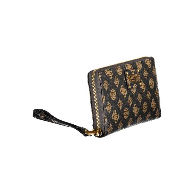 GUESS JEANS WOMEN'S WALLET BROWN