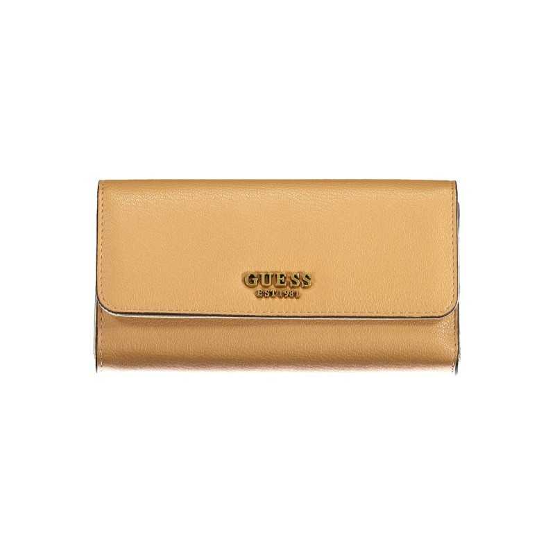 GUESS JEANS WOMEN'S BEIGE WALLET