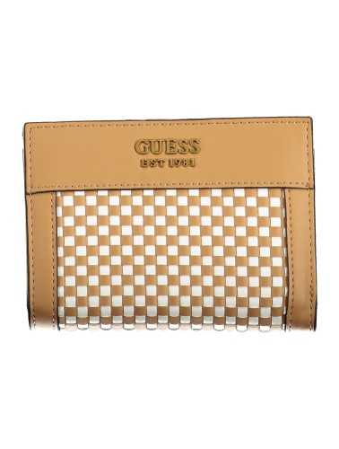 GUESS JEANS WOMEN'S WALLET BROWN