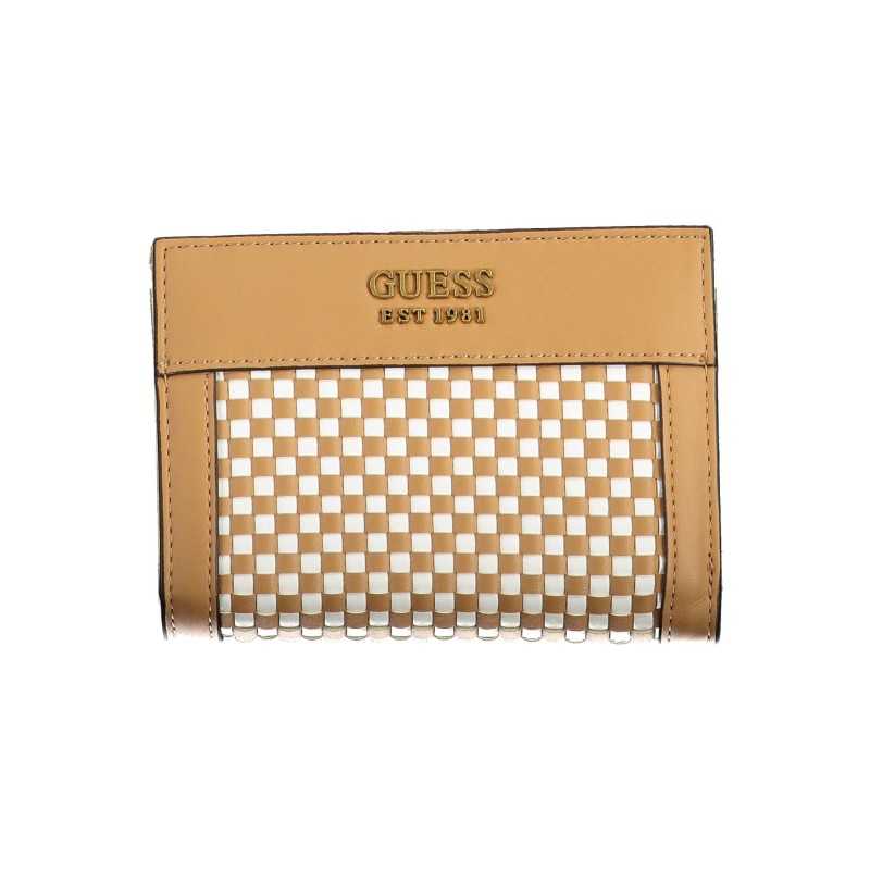 GUESS JEANS WOMEN'S WALLET BROWN