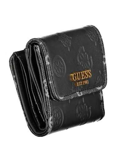 GUESS JEANS WOMEN'S WALLET BLACK