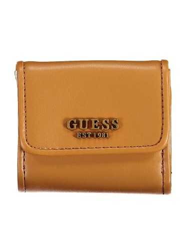 GUESS JEANS WOMEN'S WALLET BROWN