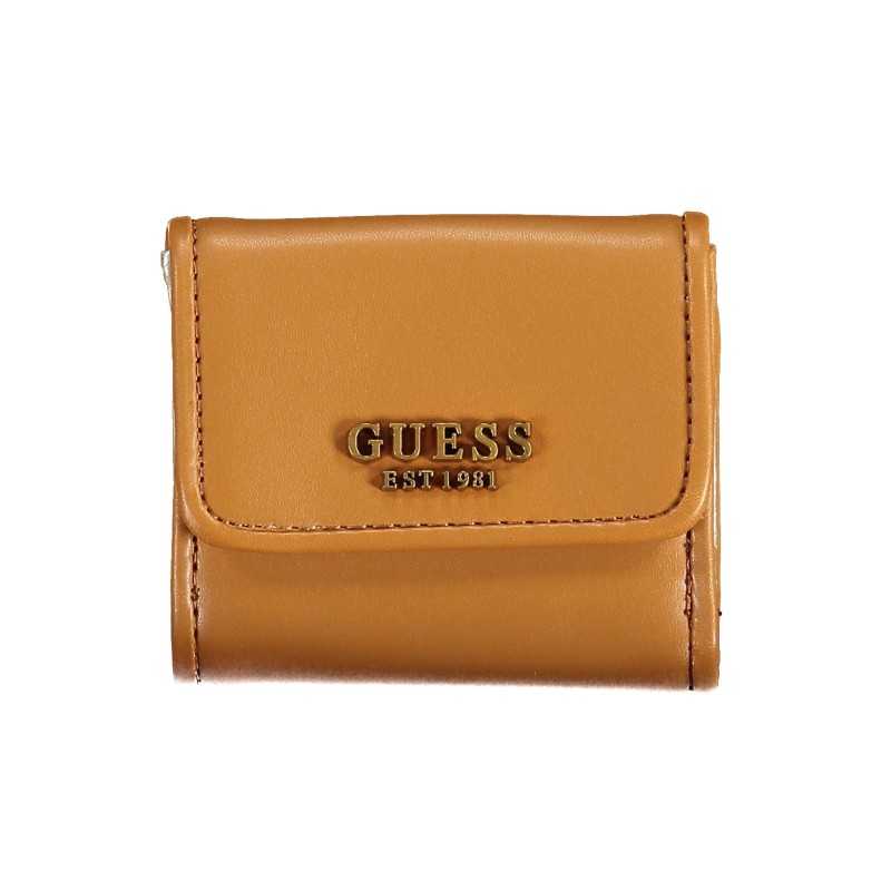 GUESS JEANS WOMEN'S WALLET BROWN