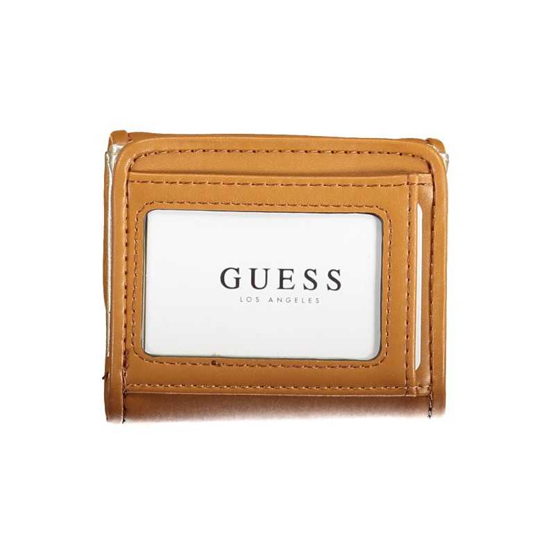 GUESS JEANS WOMEN'S WALLET BROWN