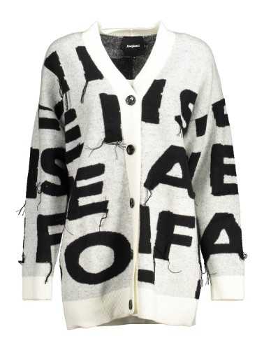 DESIGUAL CARDIGAN DONNA BIANCO