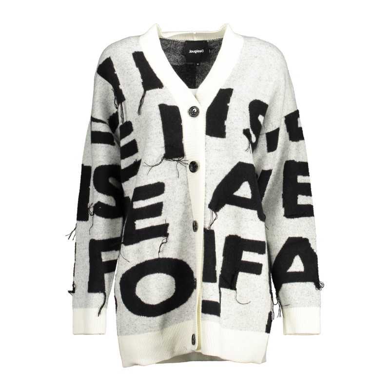 DESIGUAL CARDIGAN DONNA BIANCO