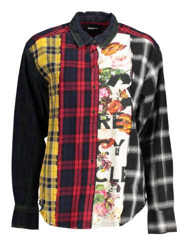 DESIGUAL LONG SLEEVE SHIRT WOMAN BLACK