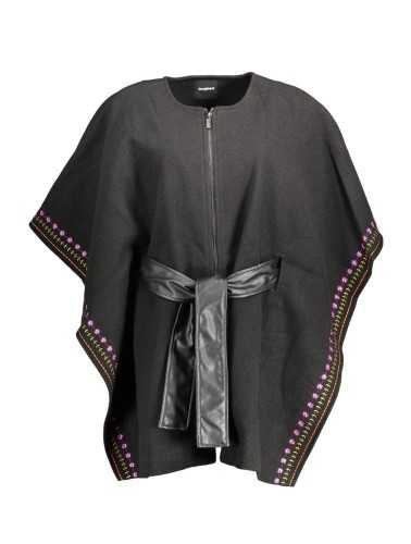 DESIGUAL PONCHO DONNA NERO