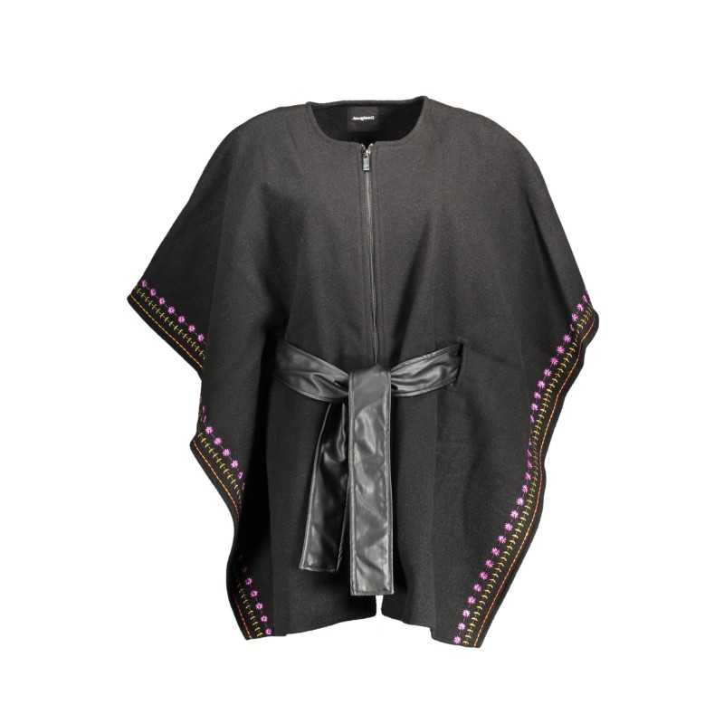 DESIGUAL PONCHO DONNA NERO