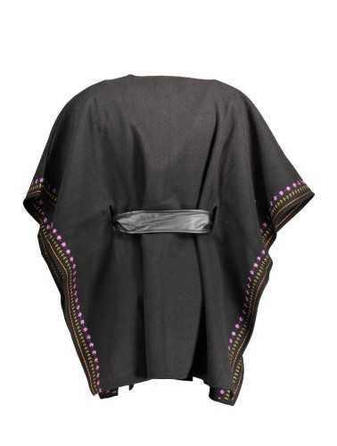 DESIGUAL PONCHO DONNA NERO