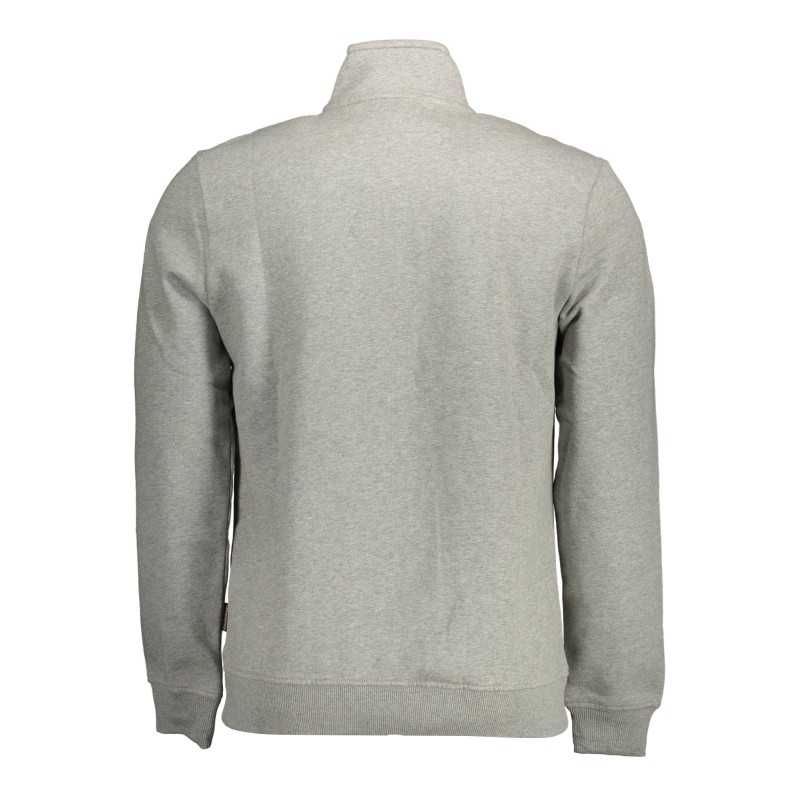 NAPAPIJRI SWEATSHIRT WITH ZIP MAN GRAY