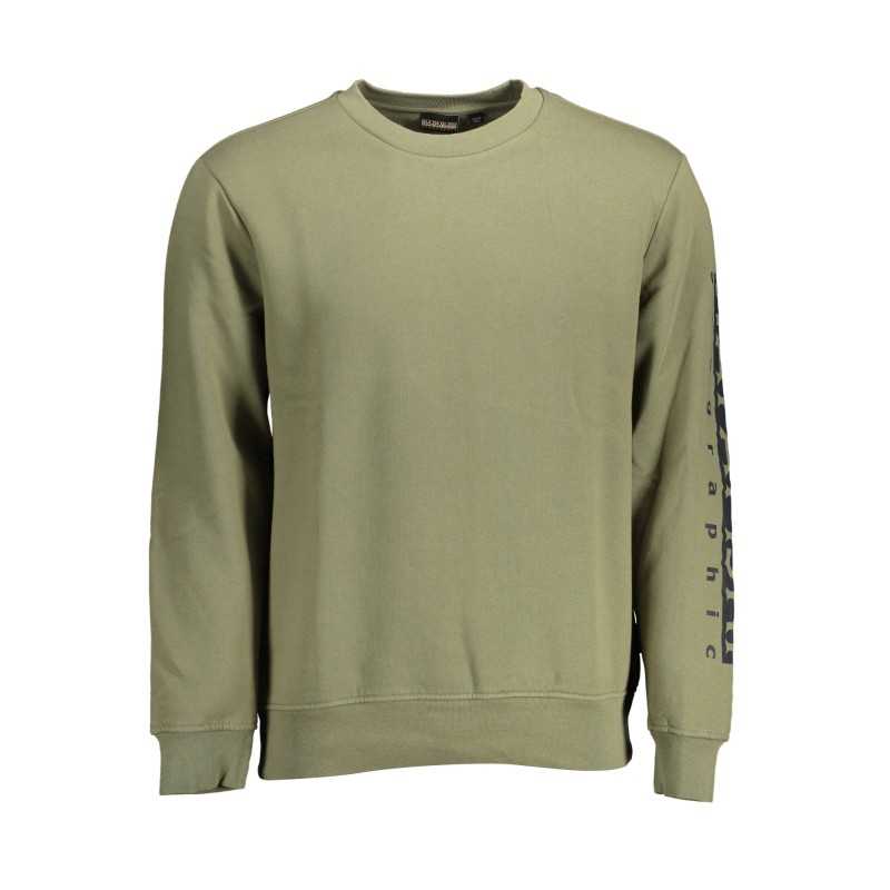 NAPAPIJRI SWEATSHIRT WITHOUT ZIP MAN GREEN