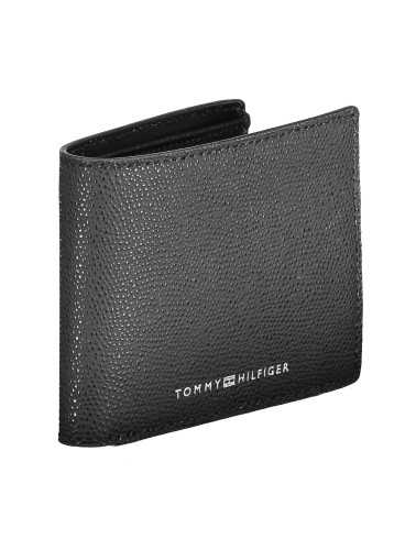 TOMMY HILFIGER BLACK MEN'S WALLET