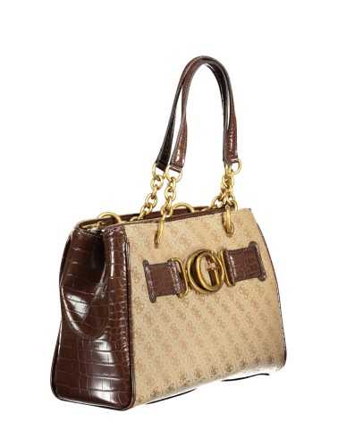 GUESS JEANS BROWN WOMAN BAG