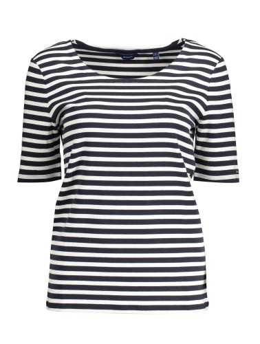 GANT T-SHIRT MANICHE CORTE DONNA BLU