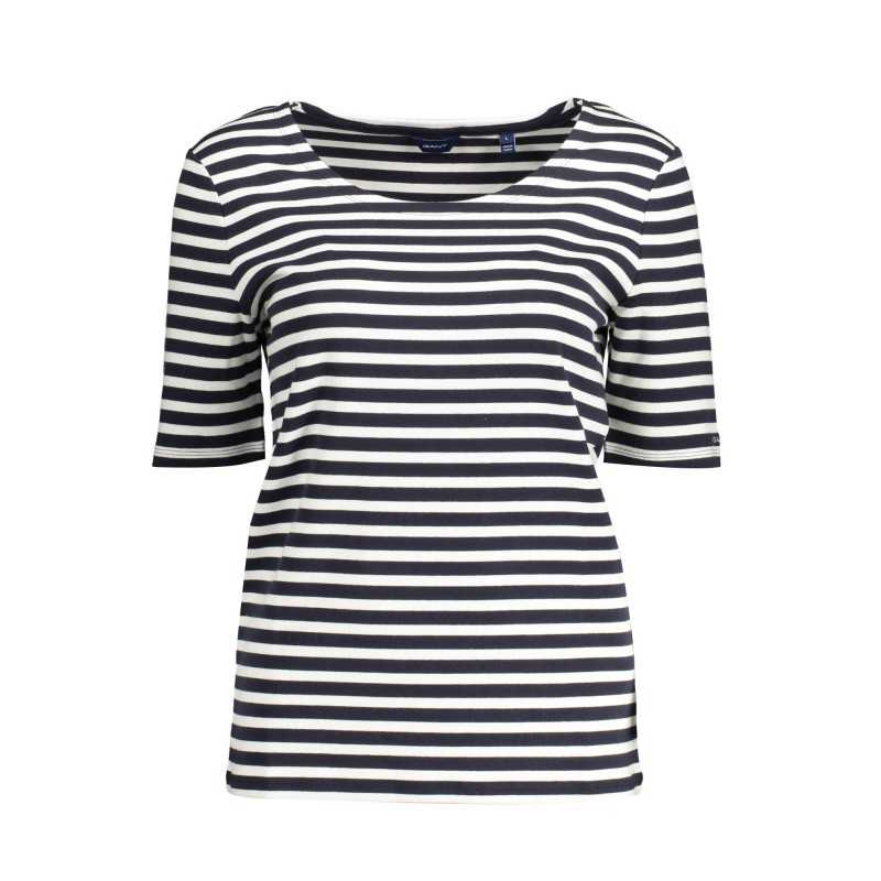 GANT T-SHIRT MANICHE CORTE DONNA BLU