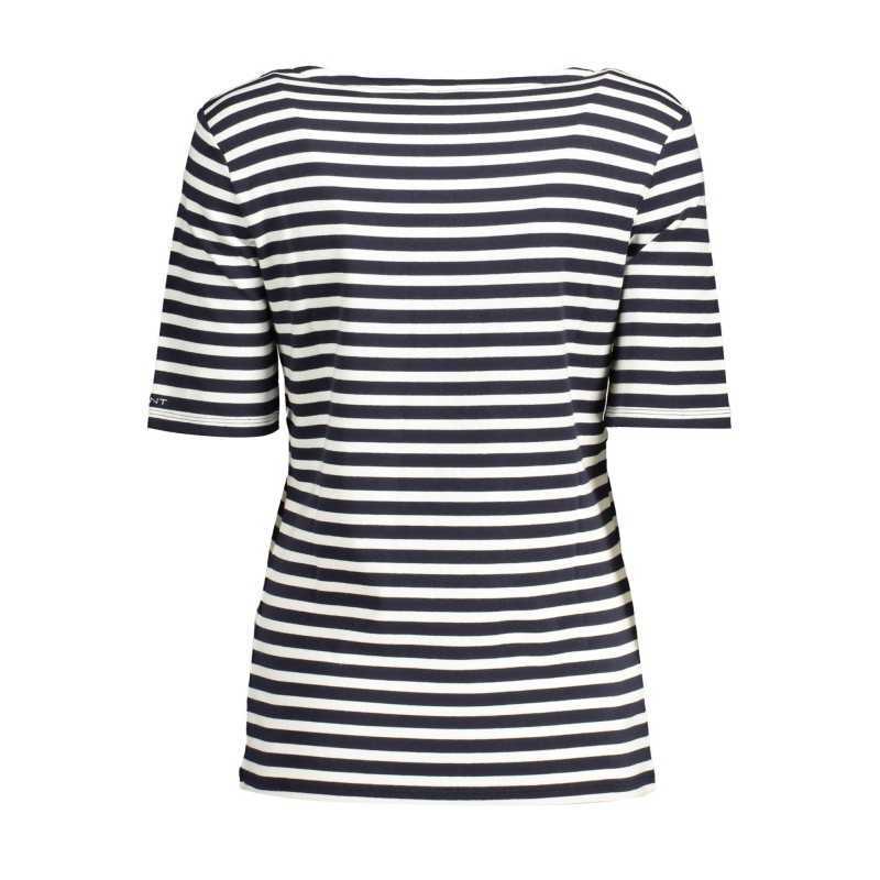 GANT T-SHIRT MANICHE CORTE DONNA BLU